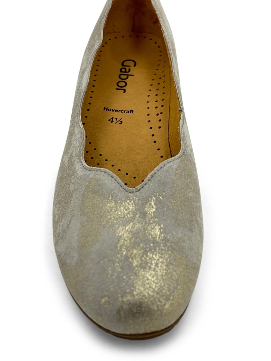 Ballets GABOR | Gabor 4.166 Scallop Slip-On Metallic