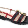 Sling-Back PAUL MAYER | Paul Mayer Proud Sling-Back Sandal Black Red Black/Red